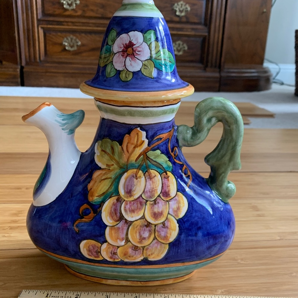 DERUTA Hand Painted Pottery Pitcher